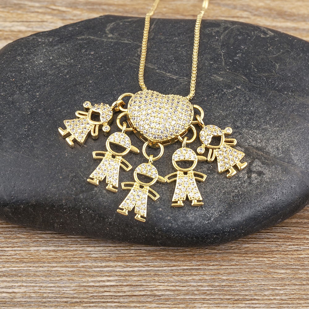 🔥 Last Day 69% OFF -Mother's Love Necklace - Love and My Kids