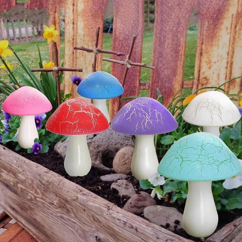 Color-Changing Solar Mushroom Garden Lights