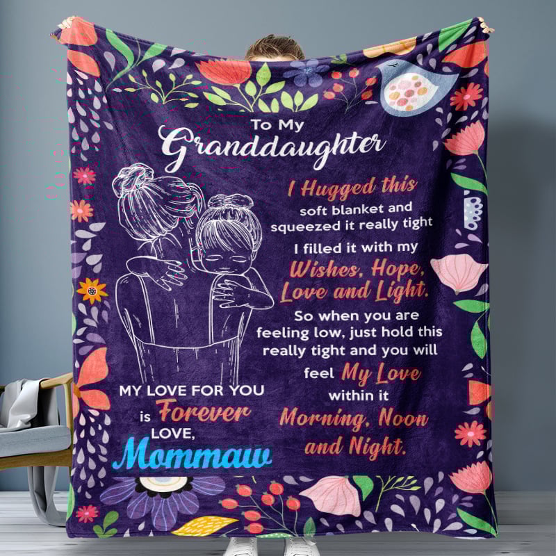 Last Day 75% OFF - 🎁Granddaughter's Gift-Sweet Words Blanket