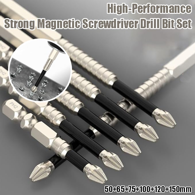 🎁49%OFF- 🔨High-Magnetic Screwdriver Drill Bit Set
