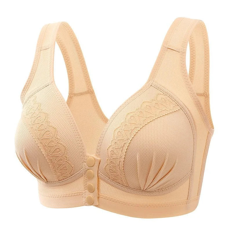 Buy 1 Get 2 Free-2025 breathable cotton bra with front button