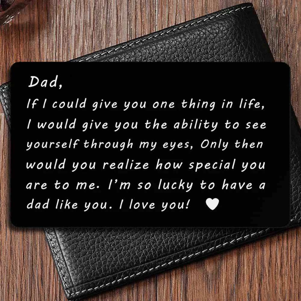 Last Day 75% OFF - ✍️Metal Engraved Card - Message of Love💞