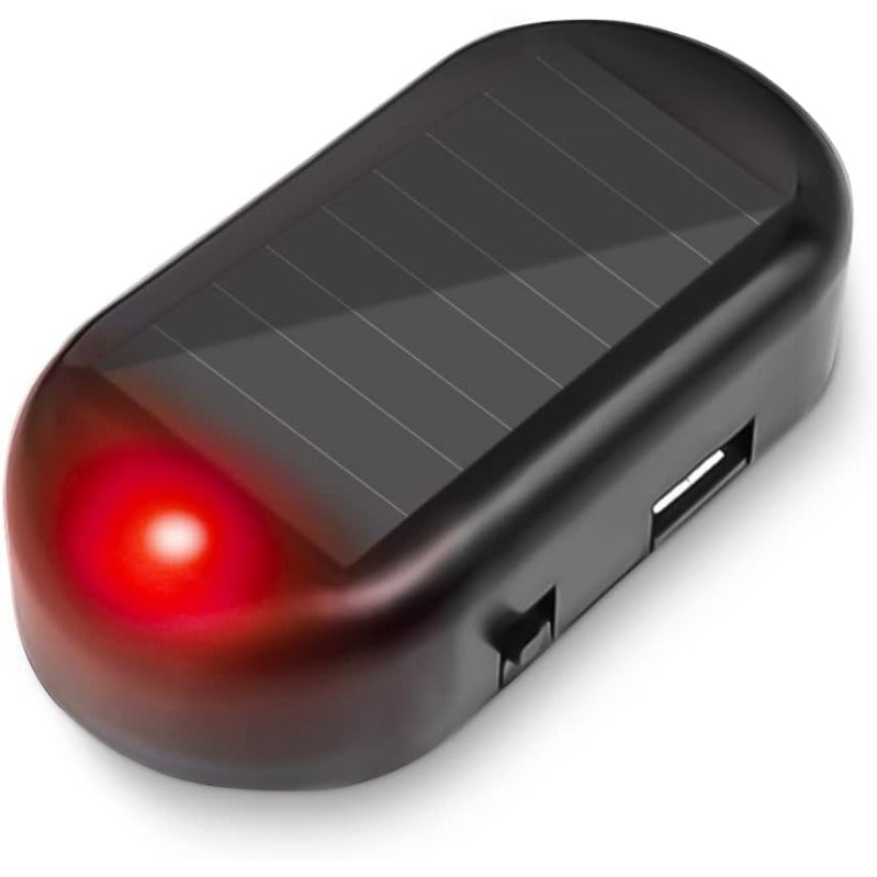 Solar-Powered Dummy Car Alarm Light