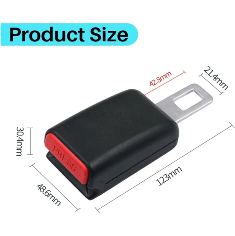 🚨Seat Belt Extender – Secure 2.1" Buckle Extension for Added Comfort & Accessibility