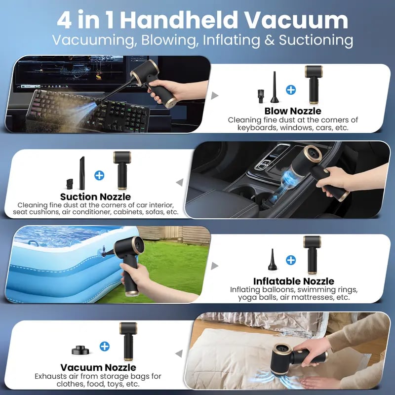 🔥Last Day Promotion 49% OFF - Wireless Handheld Car Vacuum Cleaner