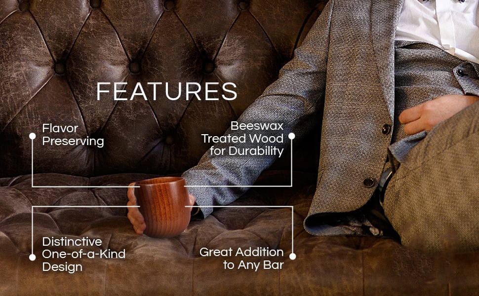 š„2025 Hot Saleš„Handmade and Charred Drinking Vessel -Original Wooden Bourbon Drinking Glass