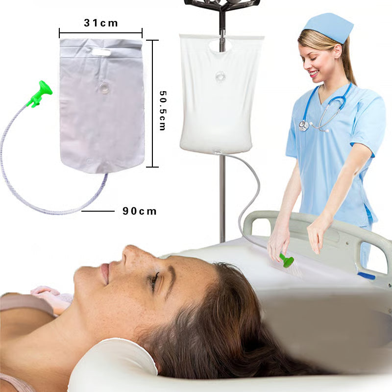 ❤️Inflatable Shampoo Basin for Bedside, Shampoo Tub for Locs,Elderly, Disabled, Pregnant, Injured, Bedridden, Handicapped