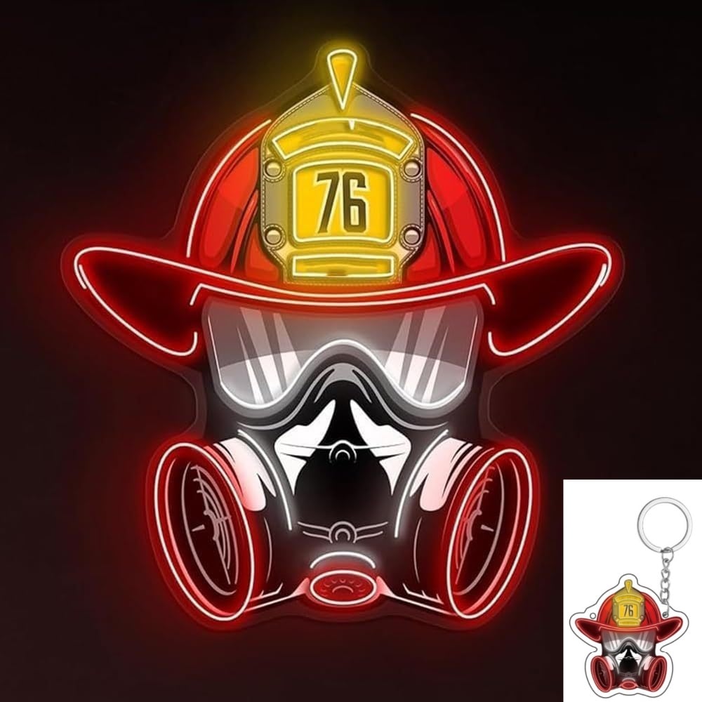 ⏰Firefighter Helmet Neon Sign🎁