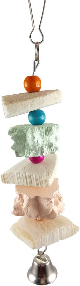 Natural Cuttle-Bone Chew & Bell Toy