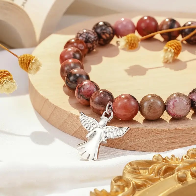 🎁Last Day BUY 1 GET 1 FREE - Memorial Gifts Angel Wings Healing Crystal Bracelet