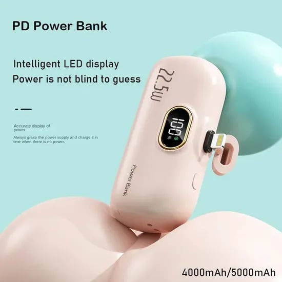 ๐โฐ5000mAh Mini Portable Charger Power Bank for phone๐