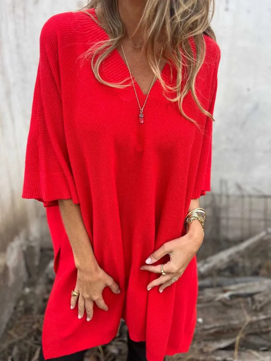 Women's Knit Poncho Cape Vest