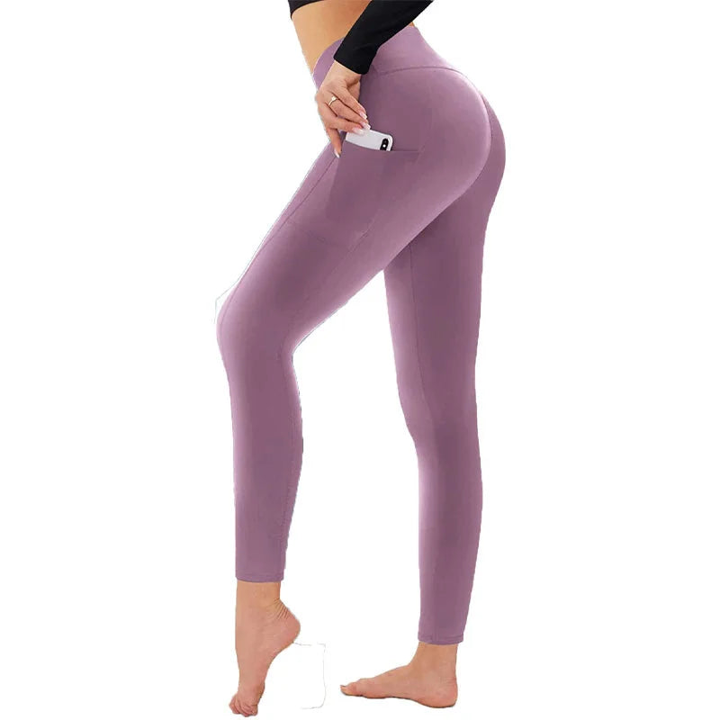 💕2025 HOT SALE 30% OFF🌸High-Waisted Butt Lifting Tummy Control Shaping Training Leggings with Side Pocket
