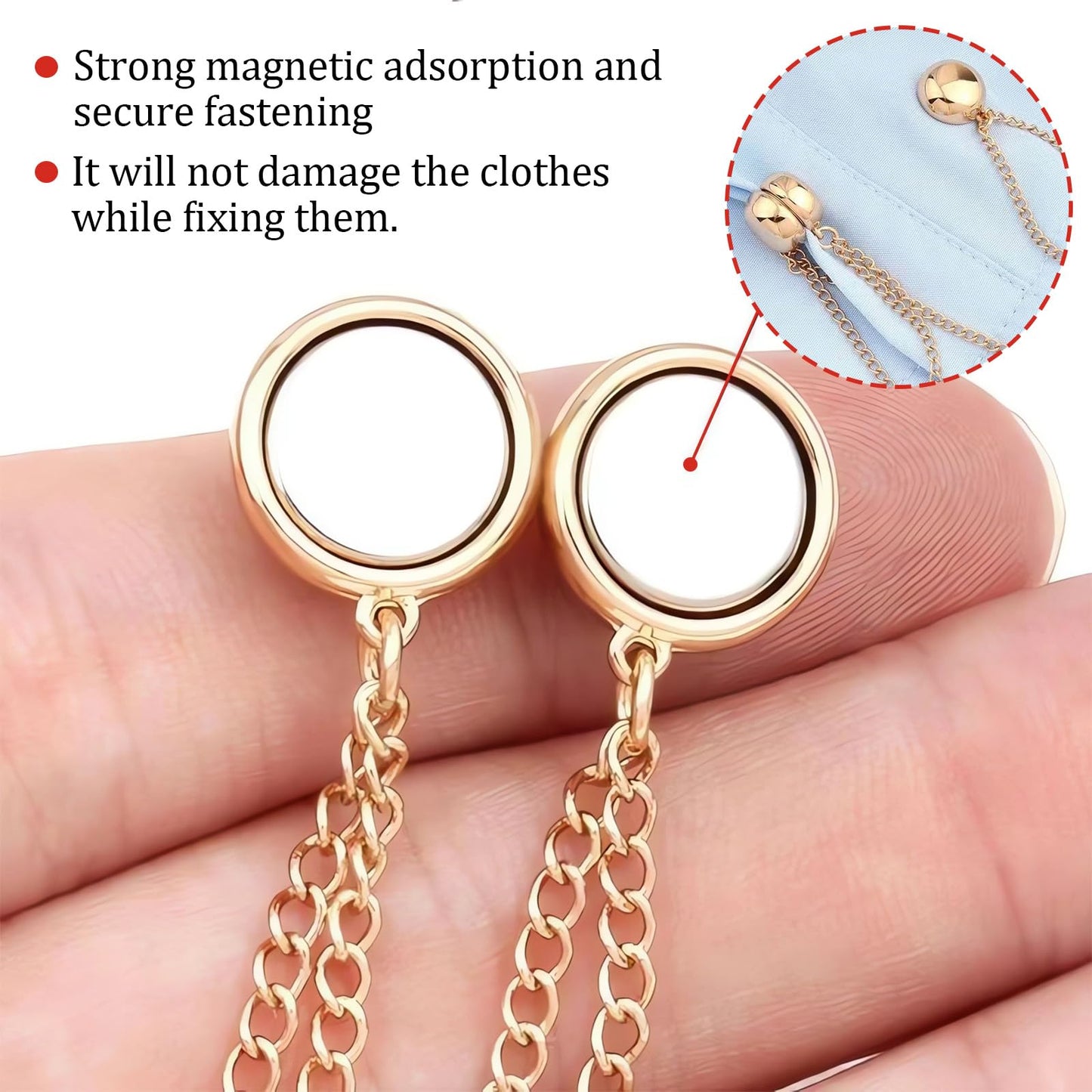 Clip-in-Style Magnetic Clothing Clips