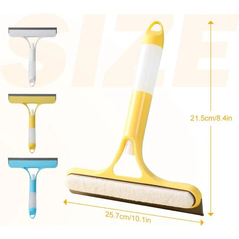 Spray-Scrub-Squeegee All-in-One Glass Cleaner