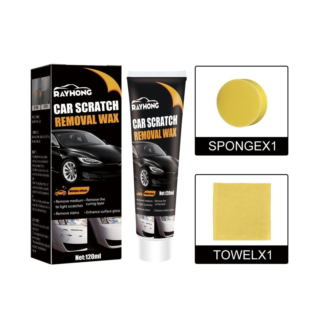 đ„Car scratch repair waxđ§šA must-have brand new car