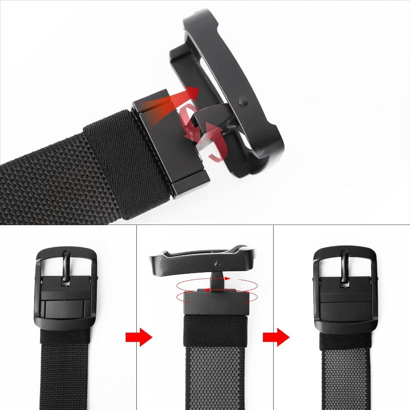 Reversible Nylon Tactical Belt ✦ Dual-Color Quick-Release Webbing