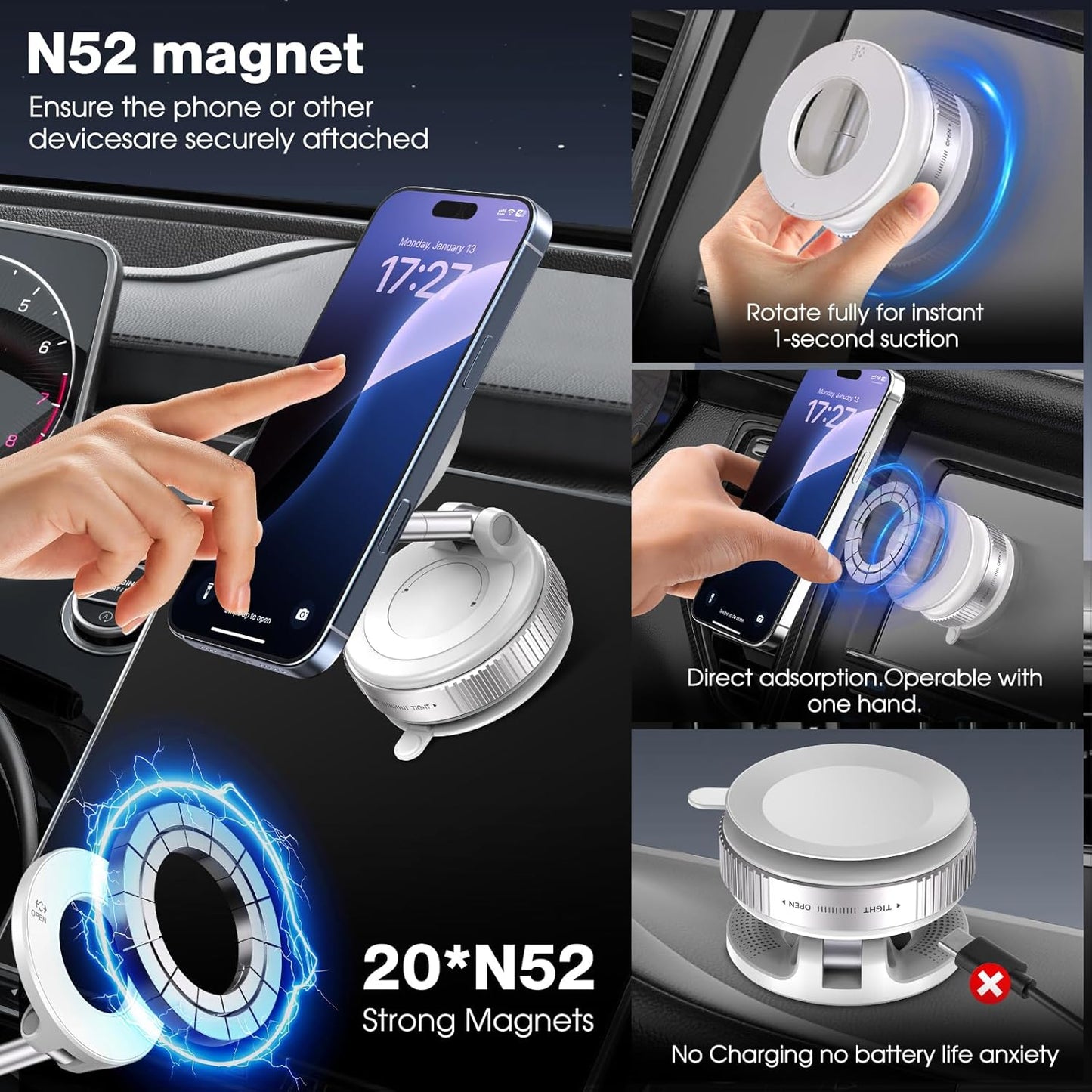 Eptchn MagLock 360° Foldable Magnetic Phone Mount