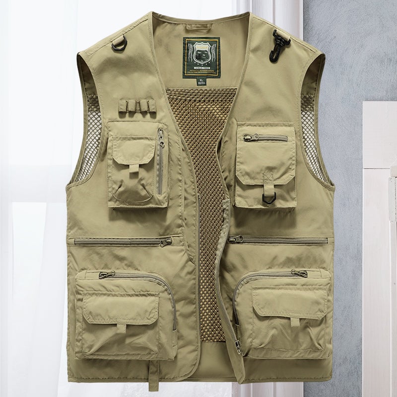 🔥Last day 48% OFF - 😍Breathable Mesh Zip Cargo Vest