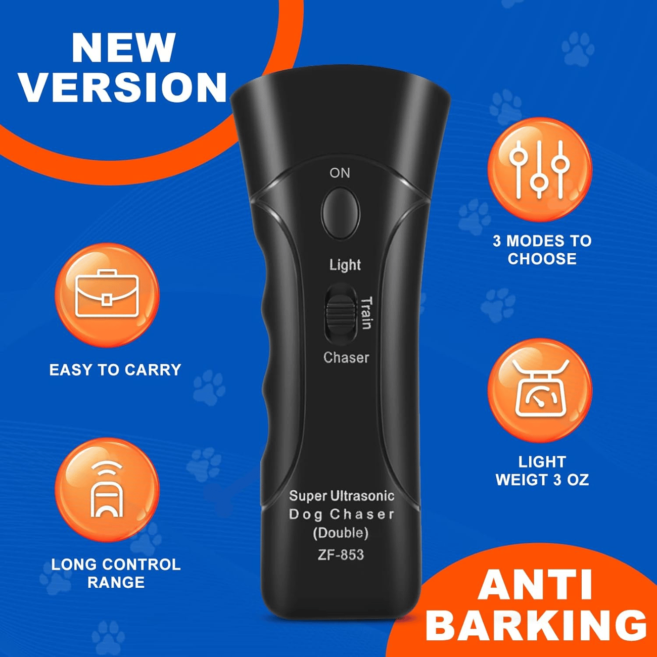 Dual Sensor Ultrasonic Anti Barking Device