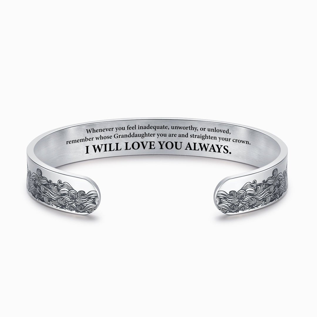 Last Day 75% OFF - To My Granddaughter, I Will Love You Always Bracelet