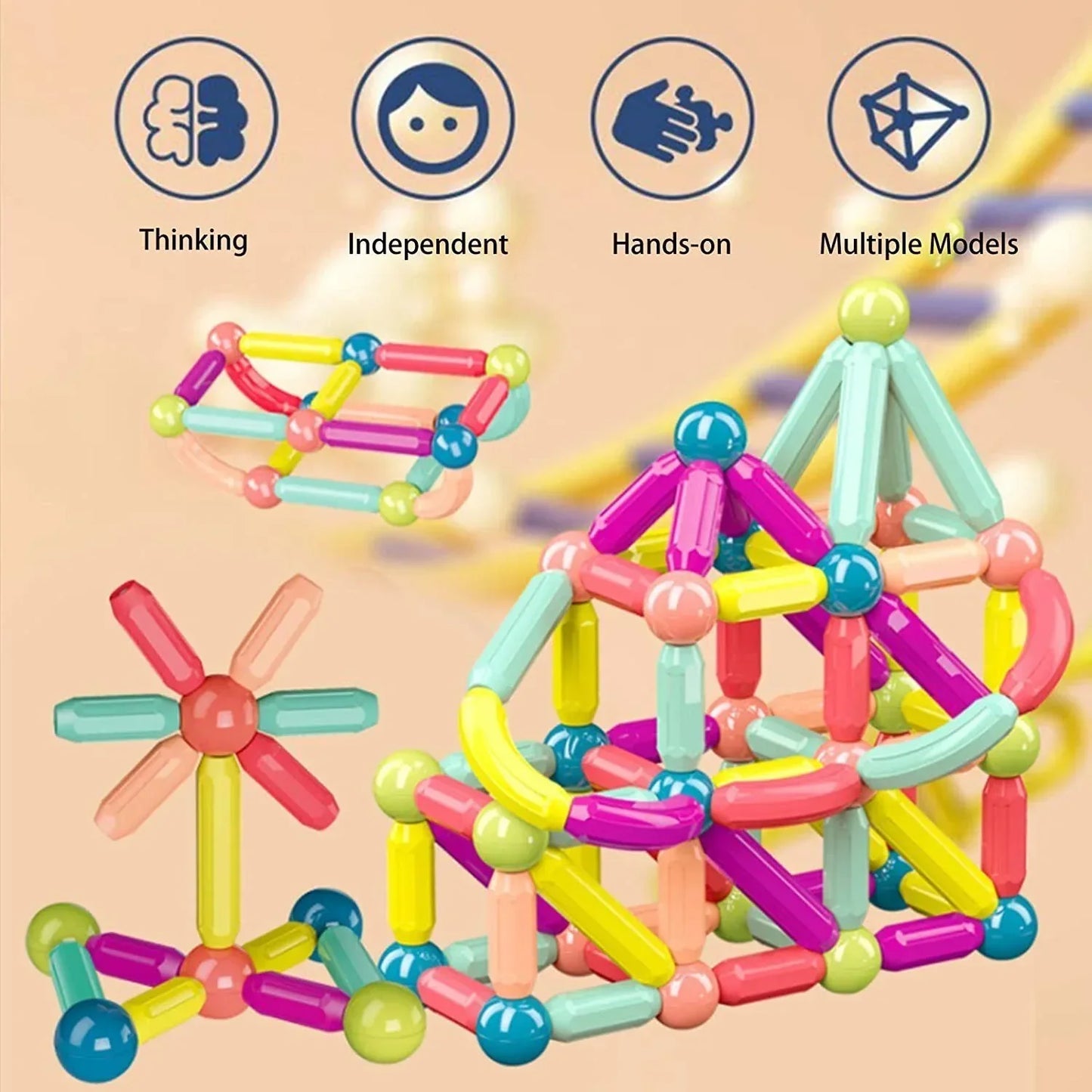 Last Day 75% OFF - 🔥Educational Magnet Building Blocks