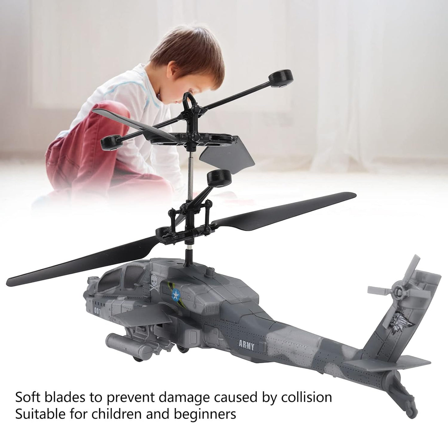 Hand-Sensing Hover Helicopter