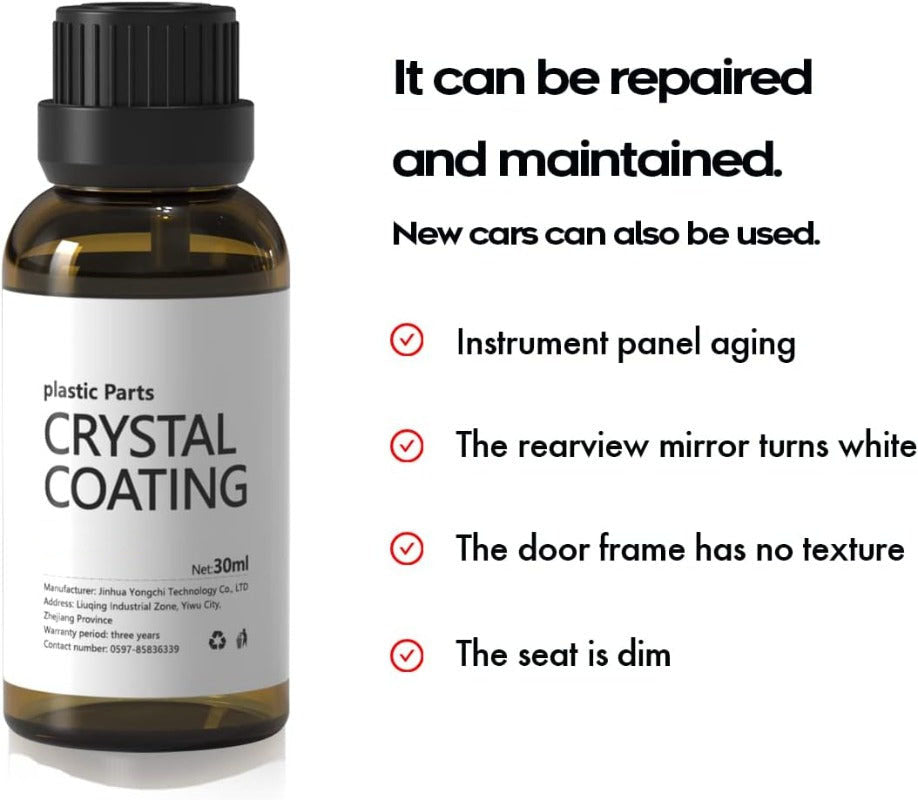 Crystal Shine Plastic Restorer Coating