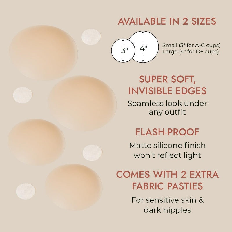 Ultra-Thin Matte Silicone Nipple Covers