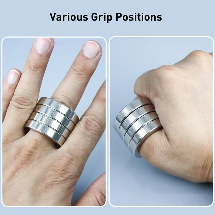 Foldable Four-Ring Titanium Steel Fidget Toy