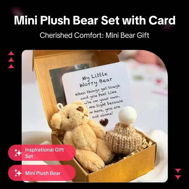 🔥HOT SALE 49% OFF - 🎁Handmade Mini Plush Teddy Bear in Box
