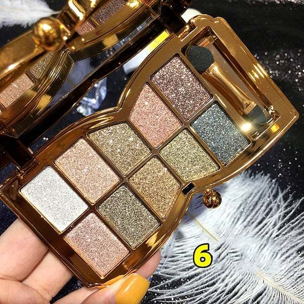 10 Colors Sparkle Shimmer Eyeshadow Palette