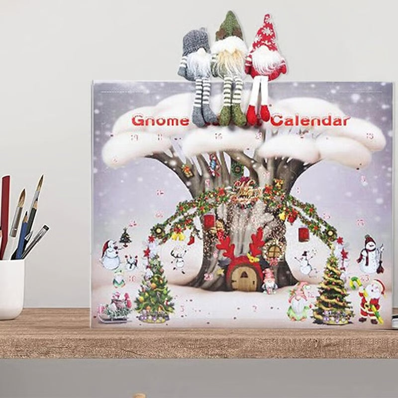 🎅 2025 Christmas( Halloween ) Gnome Countdown Calendar-🌟Christmas (New)