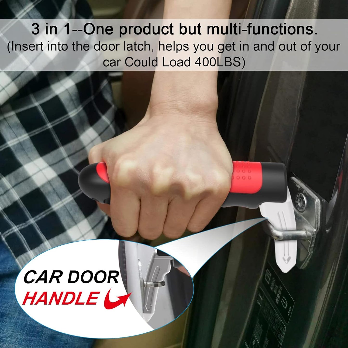 Auto Cane 3-in-1 Vehicle Support & Emergency Escape Tool