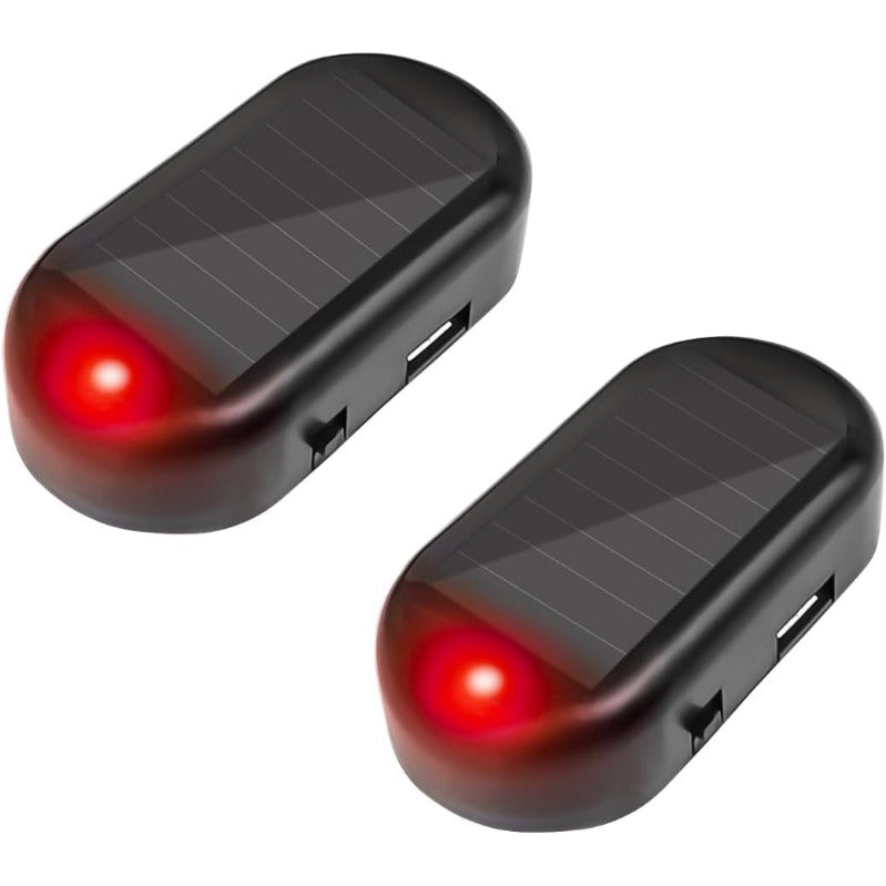 Solar-Powered Dummy Car Alarm Light