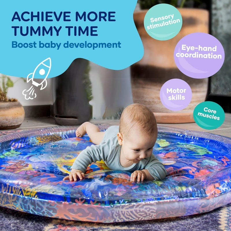Inflatable Baby Tummy Time Water Mat