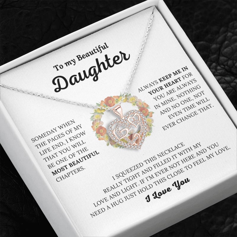 Last Day 69% OFF - Keep Me In Your Heart - Interlocking Hearts Necklace