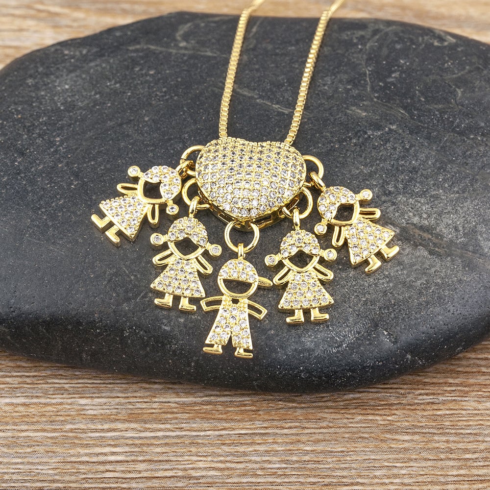 🔥 Last Day 69% OFF -Mother's Love Necklace - Love and My Kids