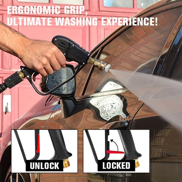 Spring Sale 49% OFF High-Pressure Water Gun with Nozzles for Car Wash Free Shipping