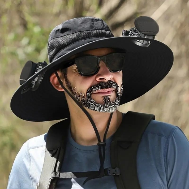 šBest fatherās Day Giftsā¤2025 New Ultralight Solar Fan Sun Hat ā Lighter Than a Baseball!ā¾(Only 11oz)