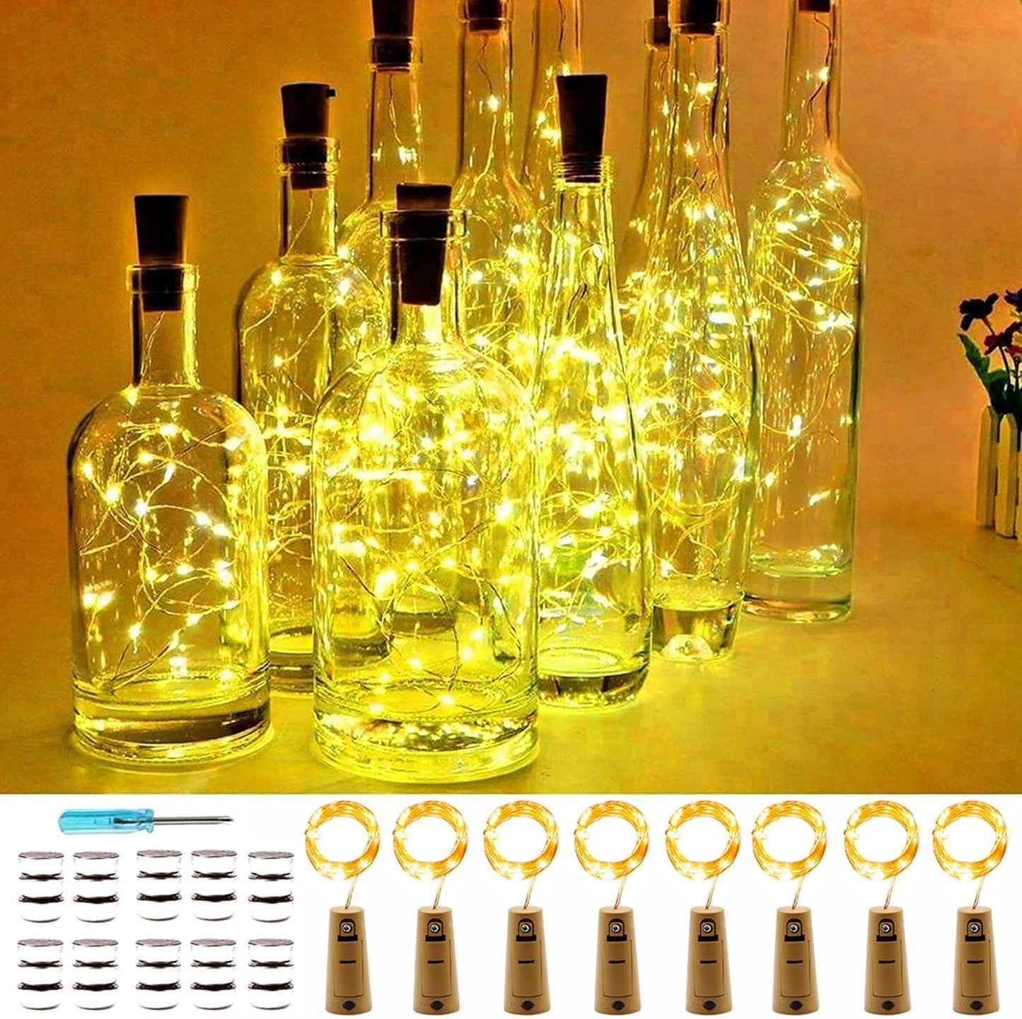 BottleGlow DIY Cork String Lights