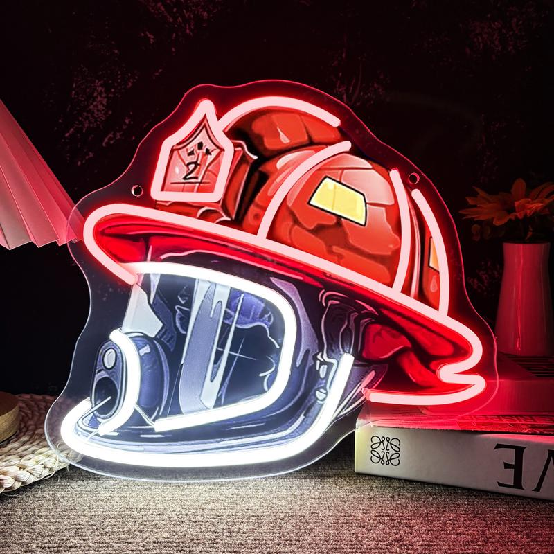 ⏰Firefighter Helmet Neon Sign🎁