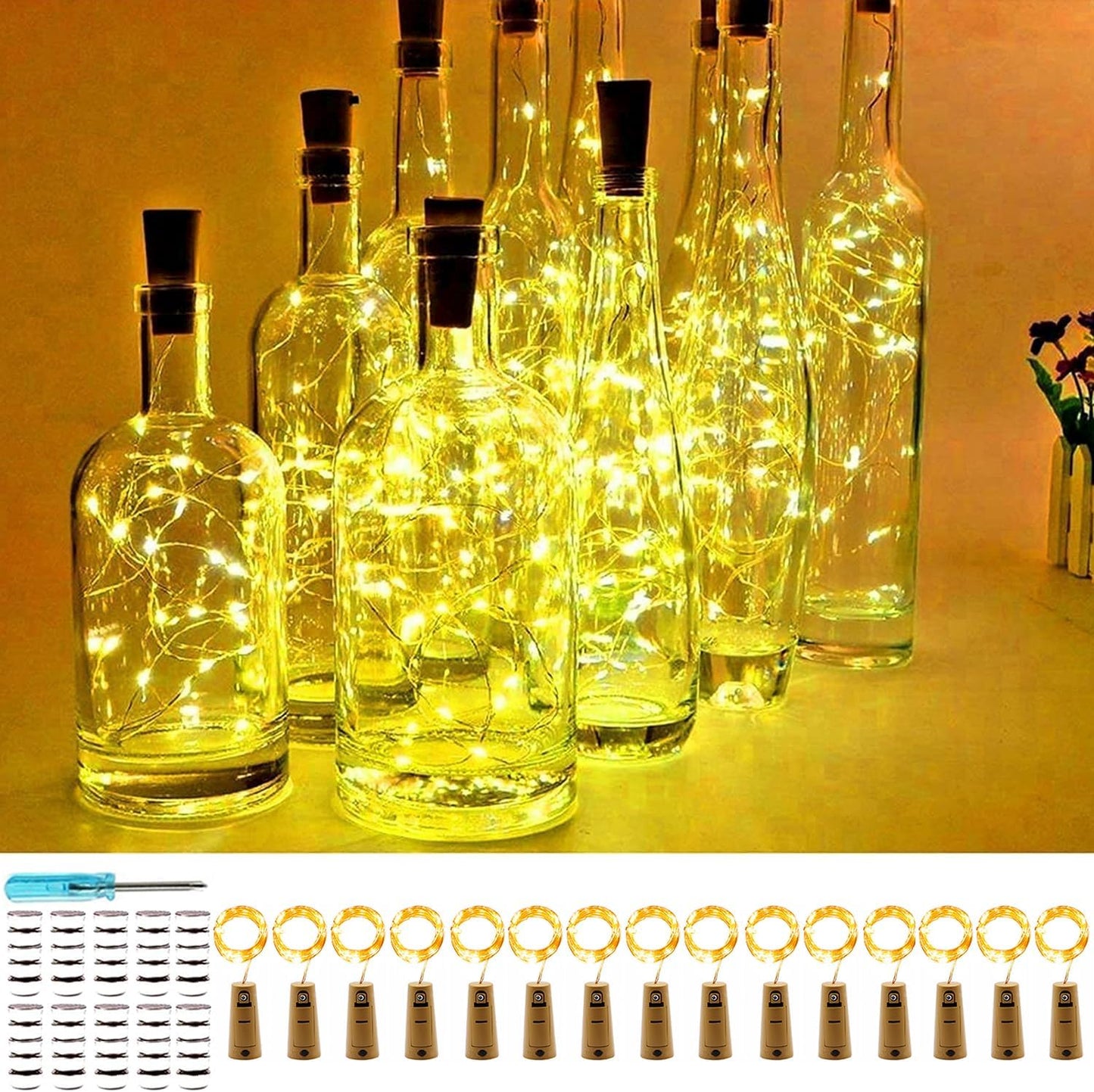 BottleGlow DIY Cork String Lights