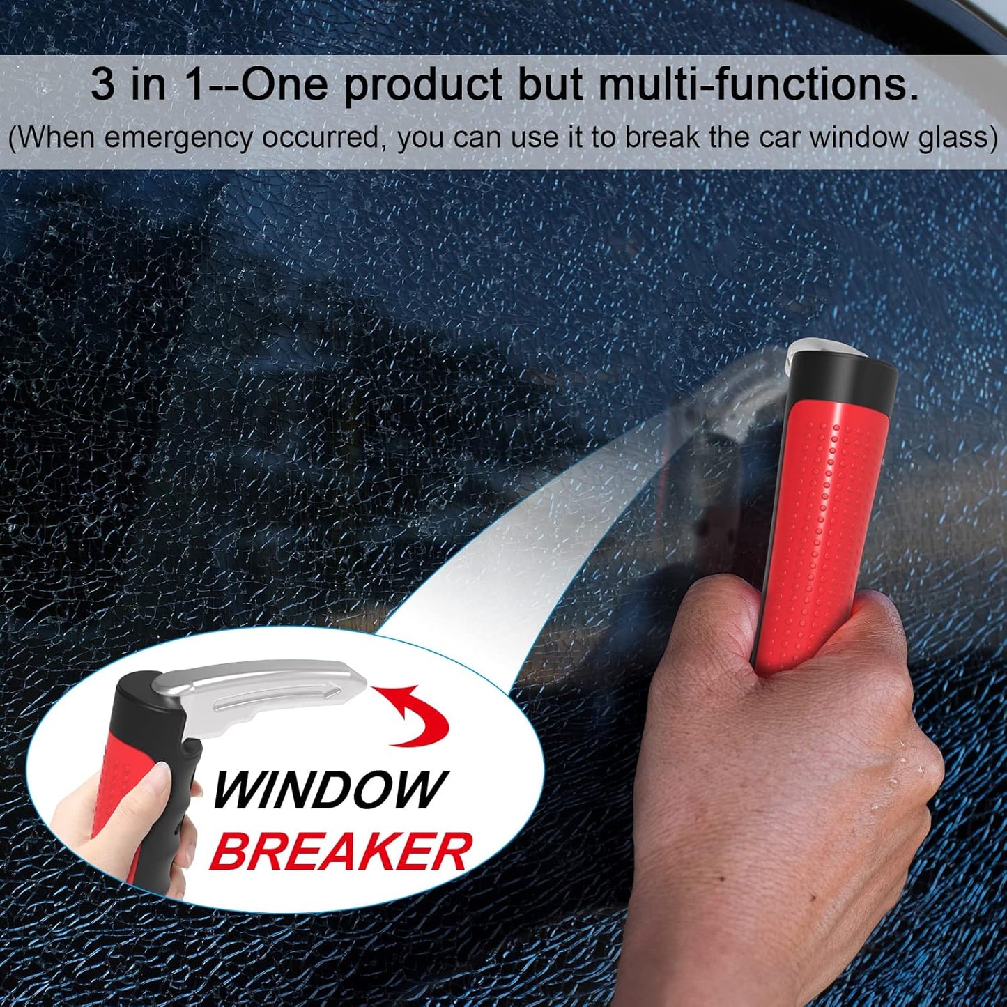 Auto Cane 3-in-1 Vehicle Support & Emergency Escape Tool