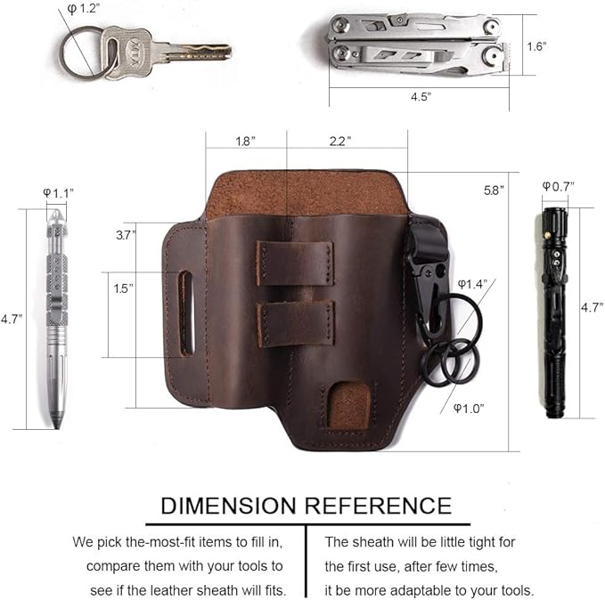Practiqustin Handmade Multitool Belt Sheath