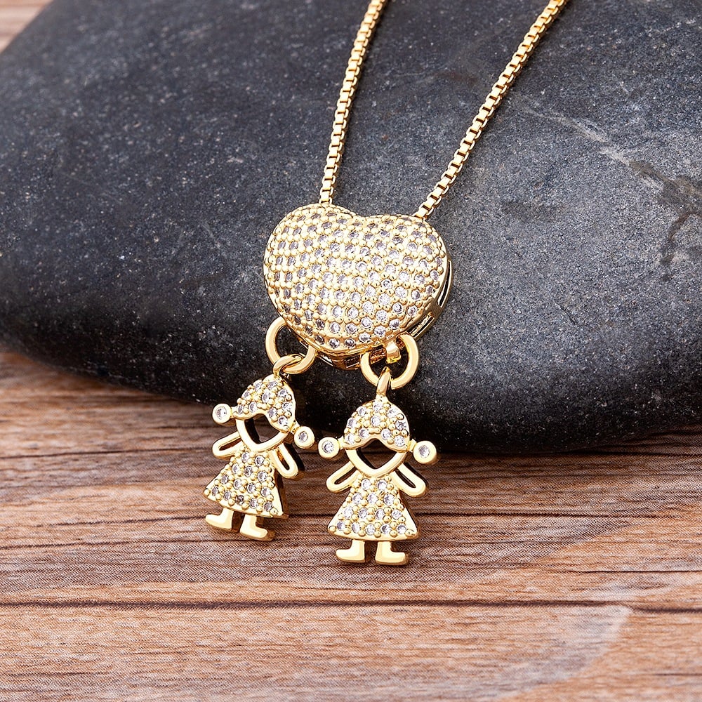 🔥 Last Day 69% OFF -Mother's Love Necklace - Love and My Kids