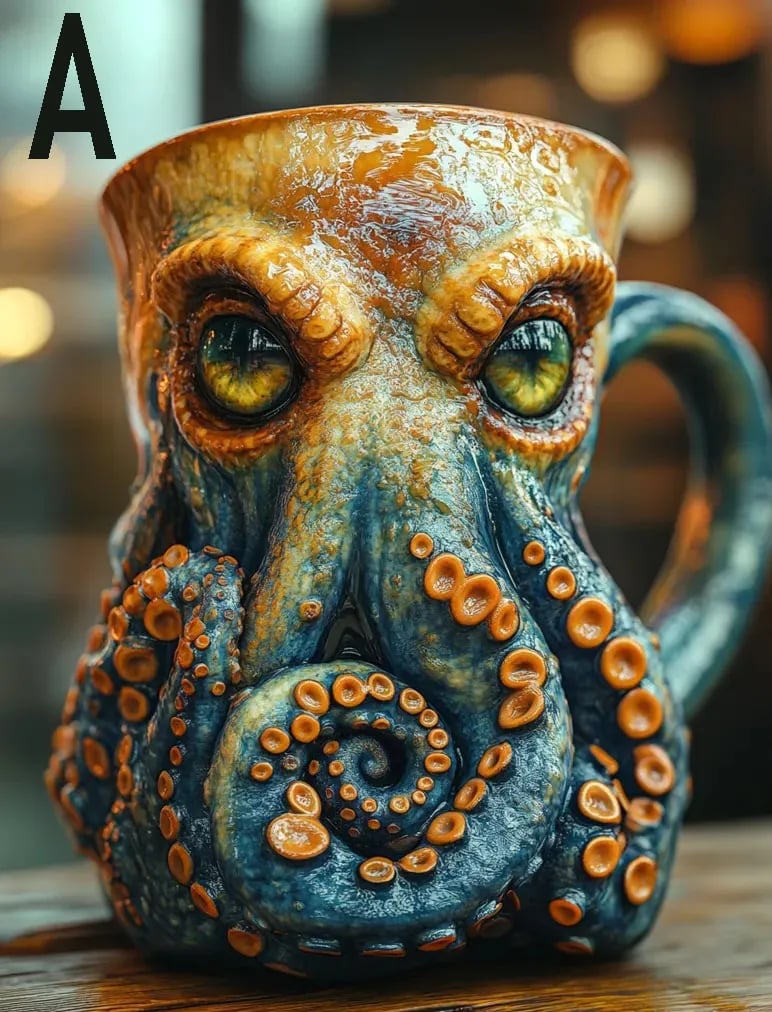 Cthulhu-Inspired Pirate Mug