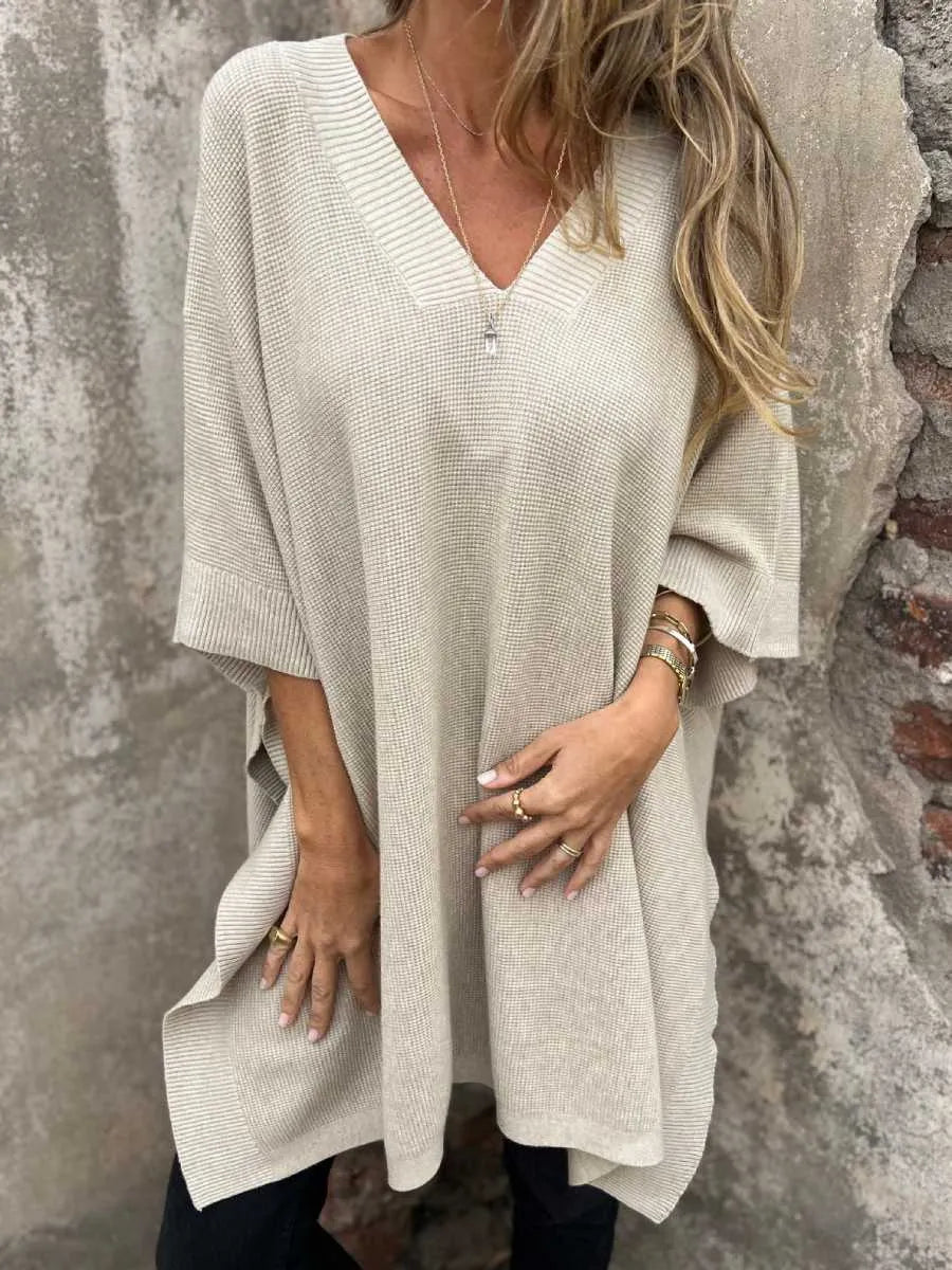 Women's Knit Poncho Cape Vest