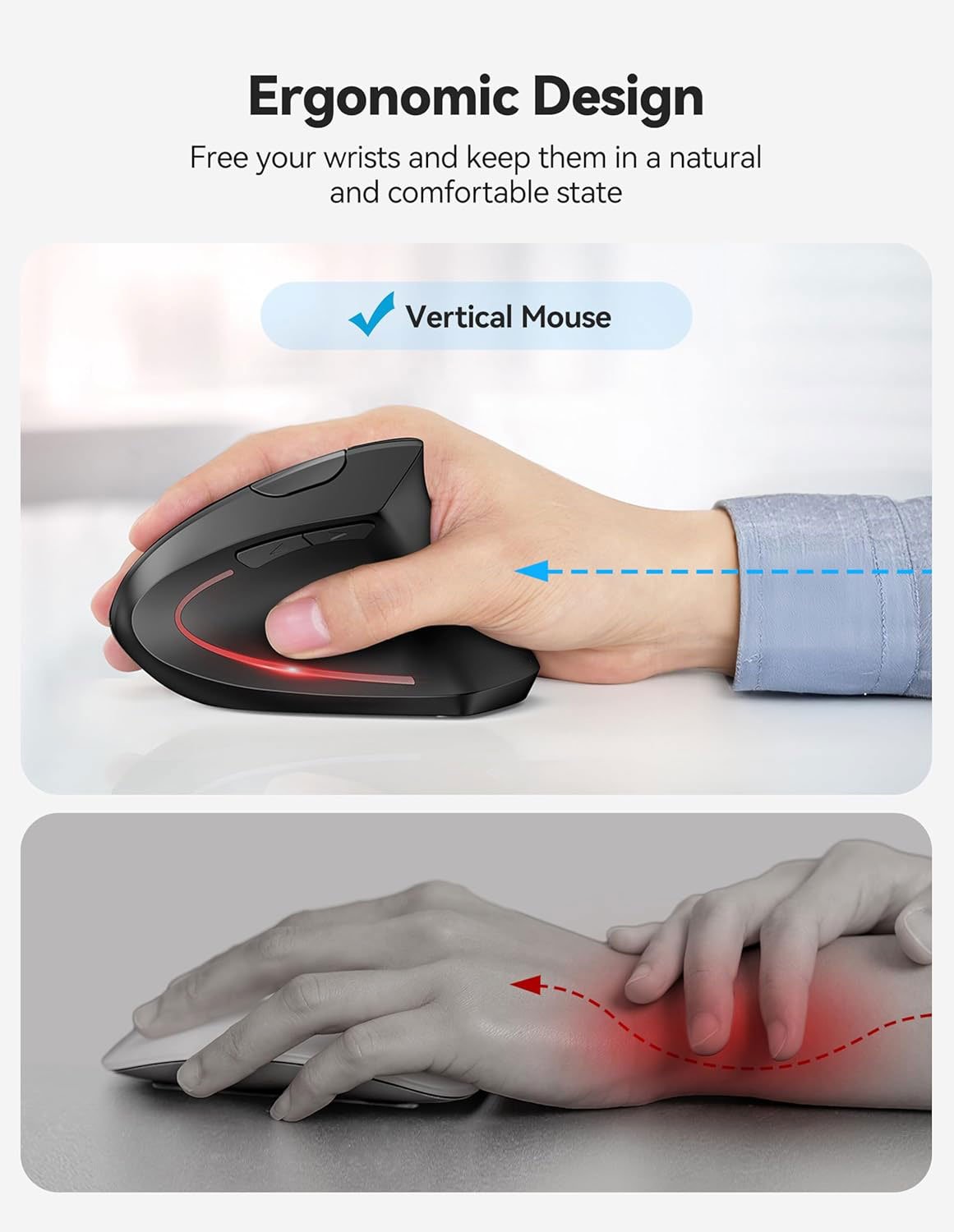 ✨LAST DAY🔥 Ergonomic Vertical Mouse