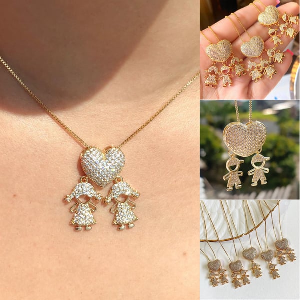 🔥 Last Day 69% OFF -Mother's Love Necklace - Love and My Kids
